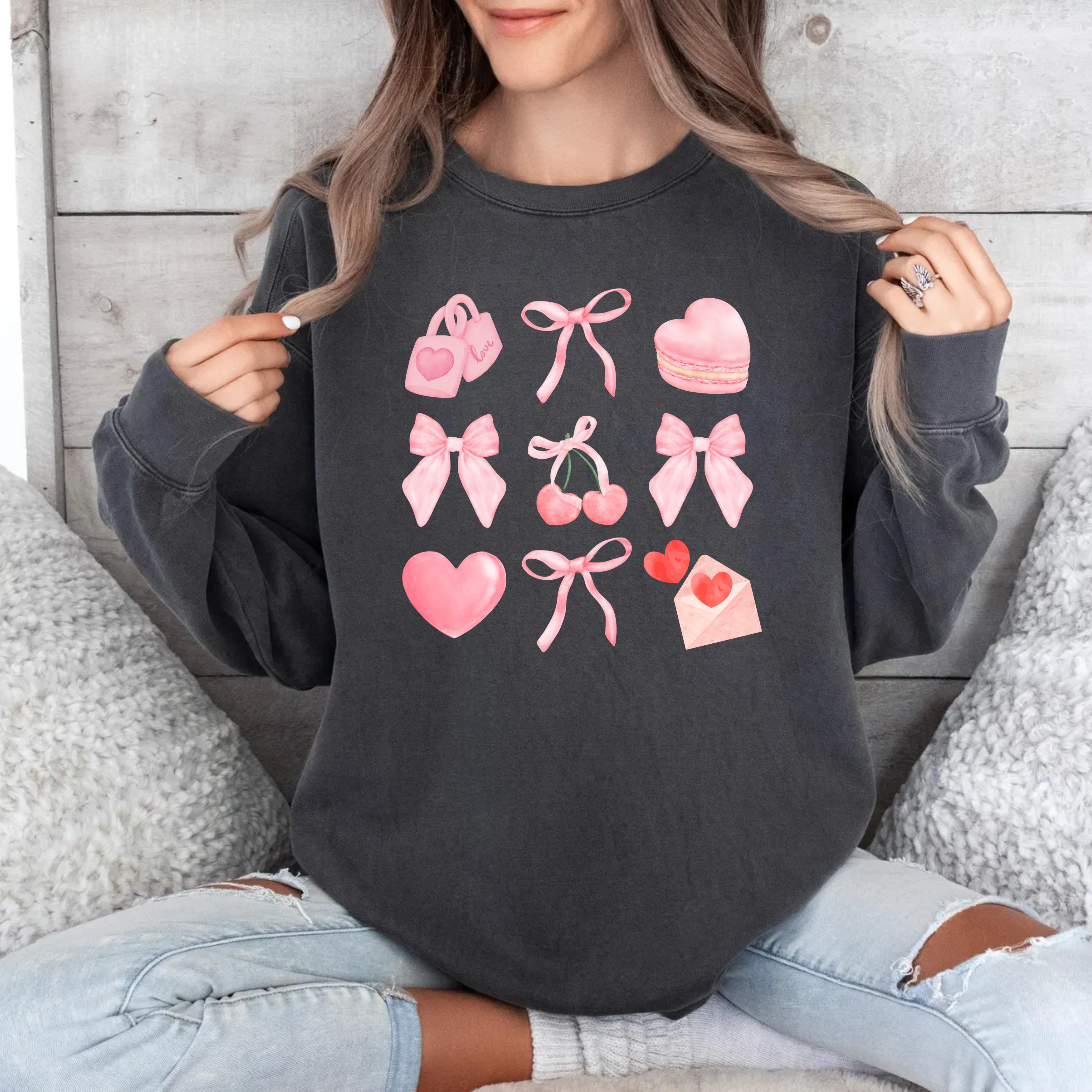 Pink Things & Bows Sweatshirt