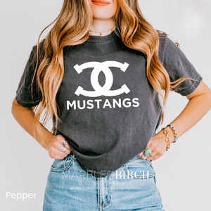 Comfort Colors Boxy Crop Double Horseshoe Tee