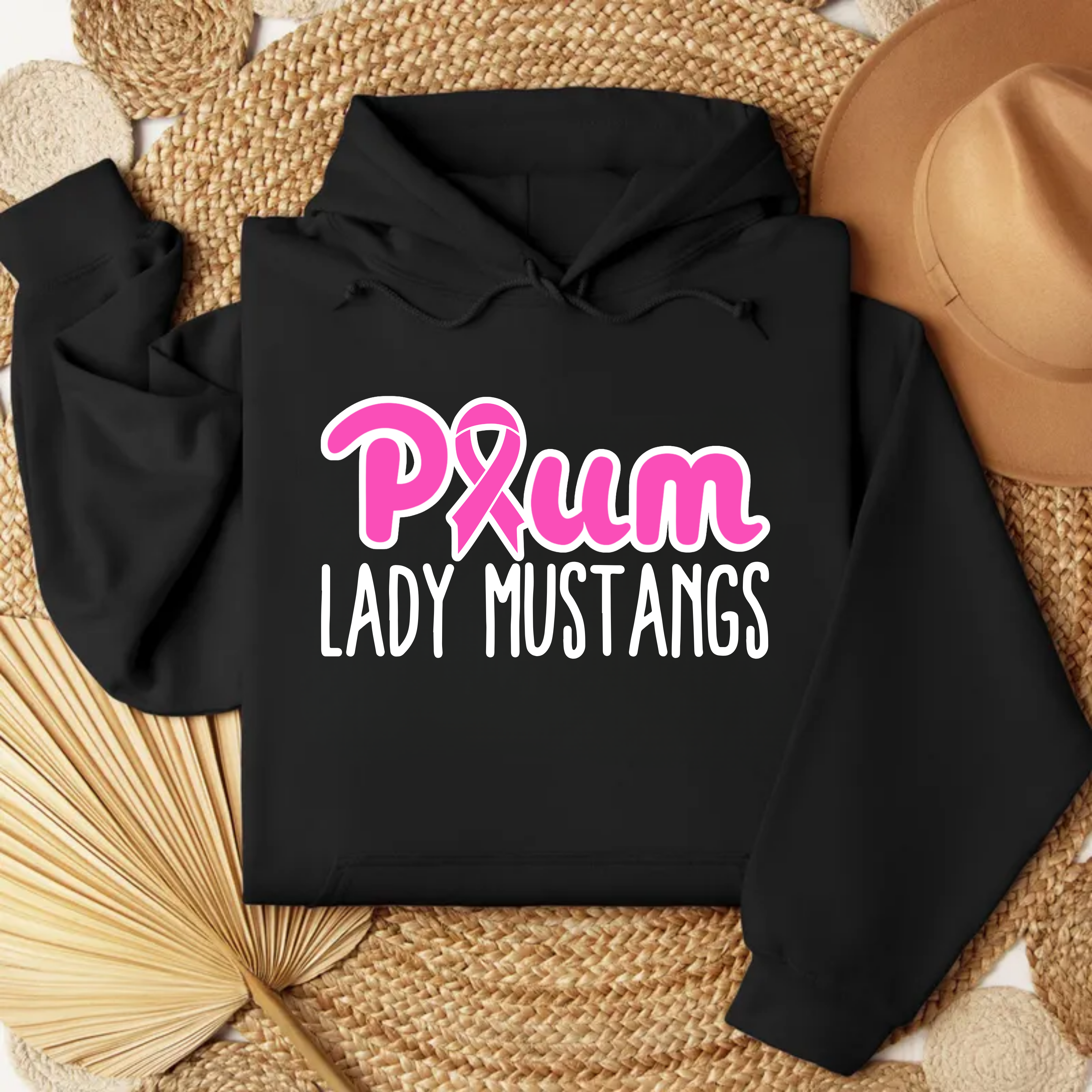 Lady Mustangs Ribbon Hoodie