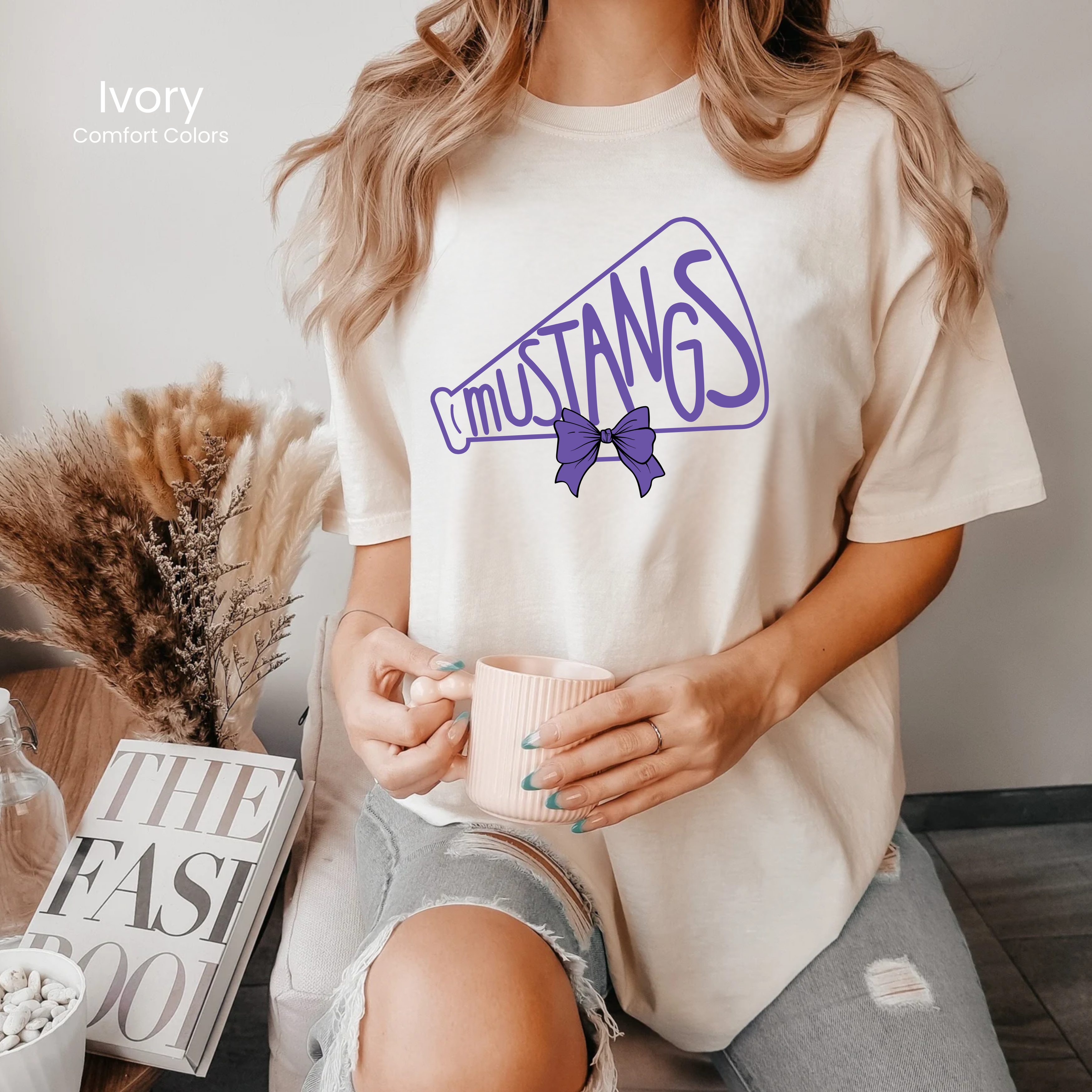 Comfort Colors Mustangs Megaphone Tee