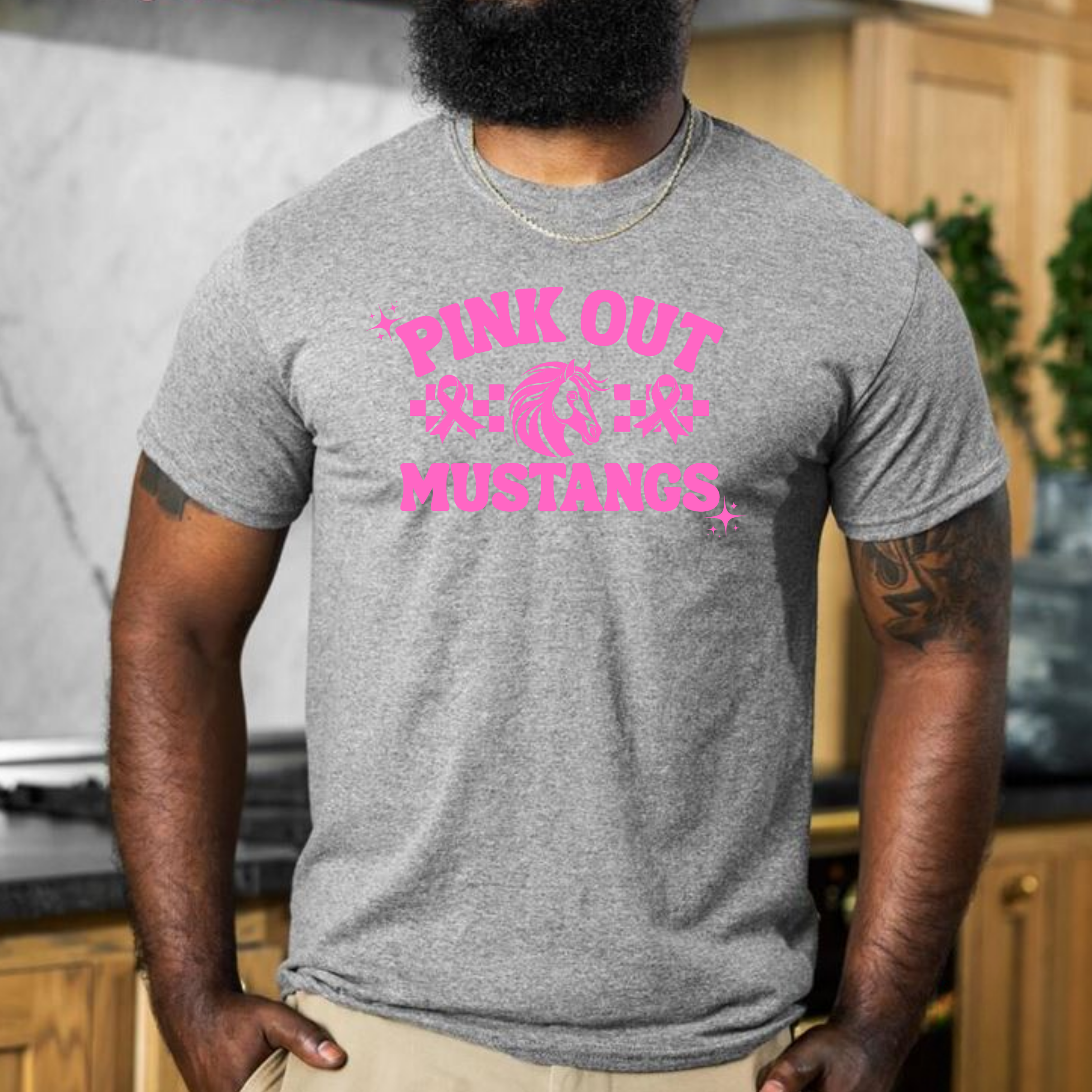 Pink Out Mustangs Tee