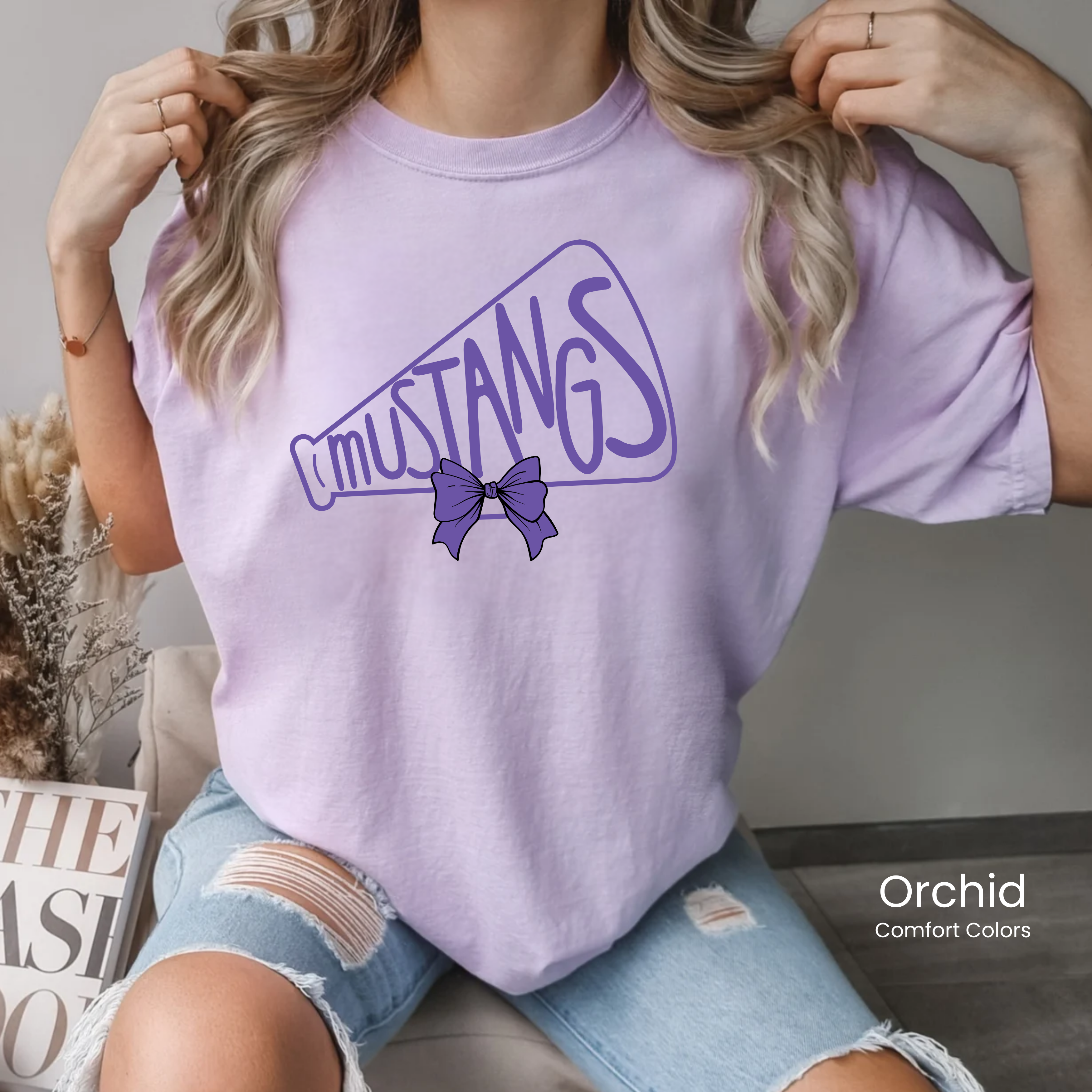 Comfort Colors Mustangs Megaphone Tee