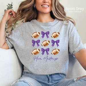 Gildan Softstyle Mustang Footballs & Bows Tee