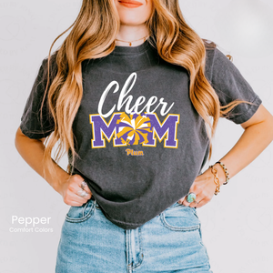Comfort Colors Boxy Crop Plum Cheer Mom Tee