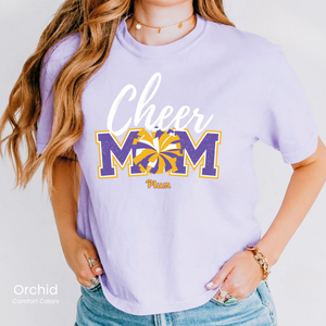 Comfort Colors Boxy Crop Plum Cheer Mom Tee