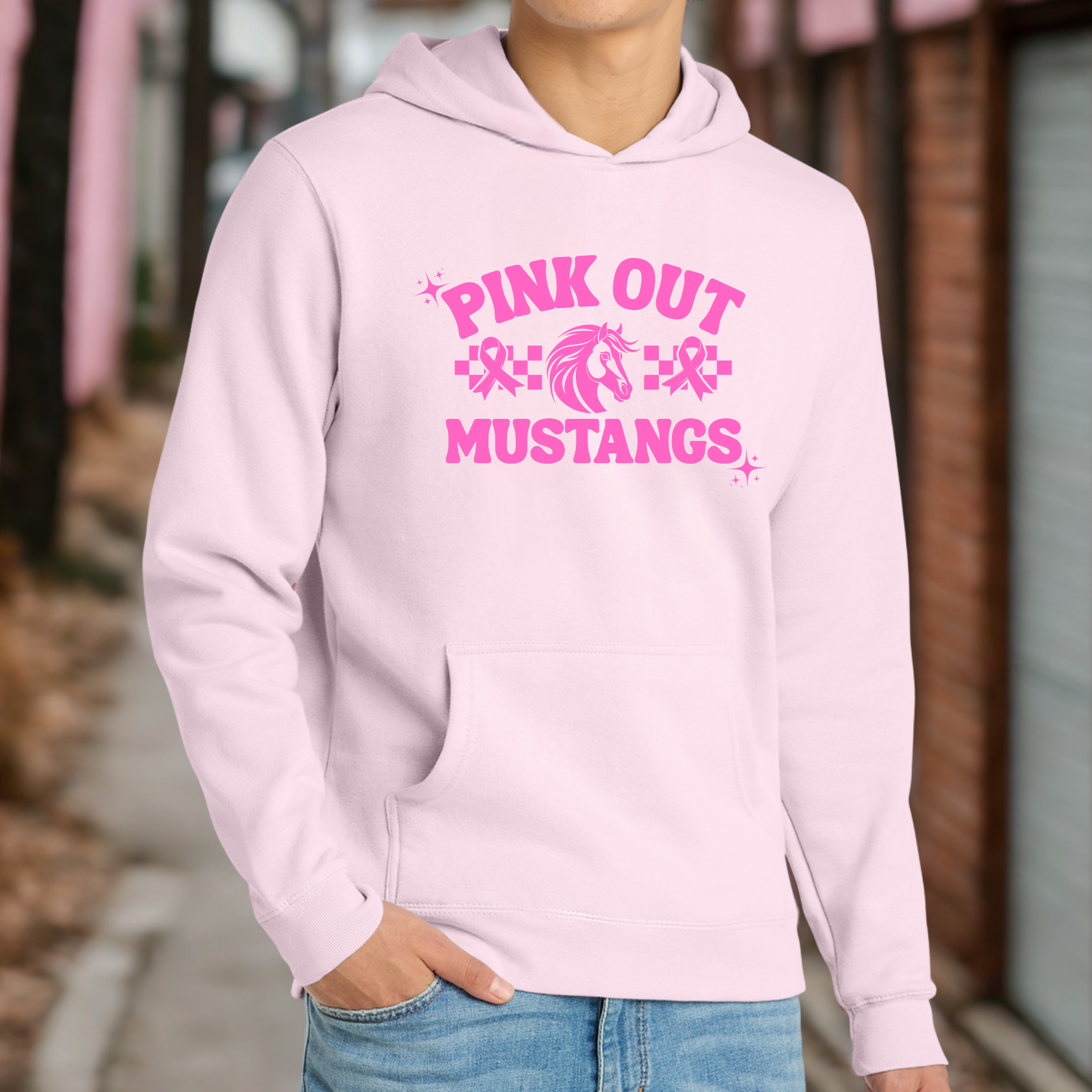 Pink Out Mustangs Hoodie