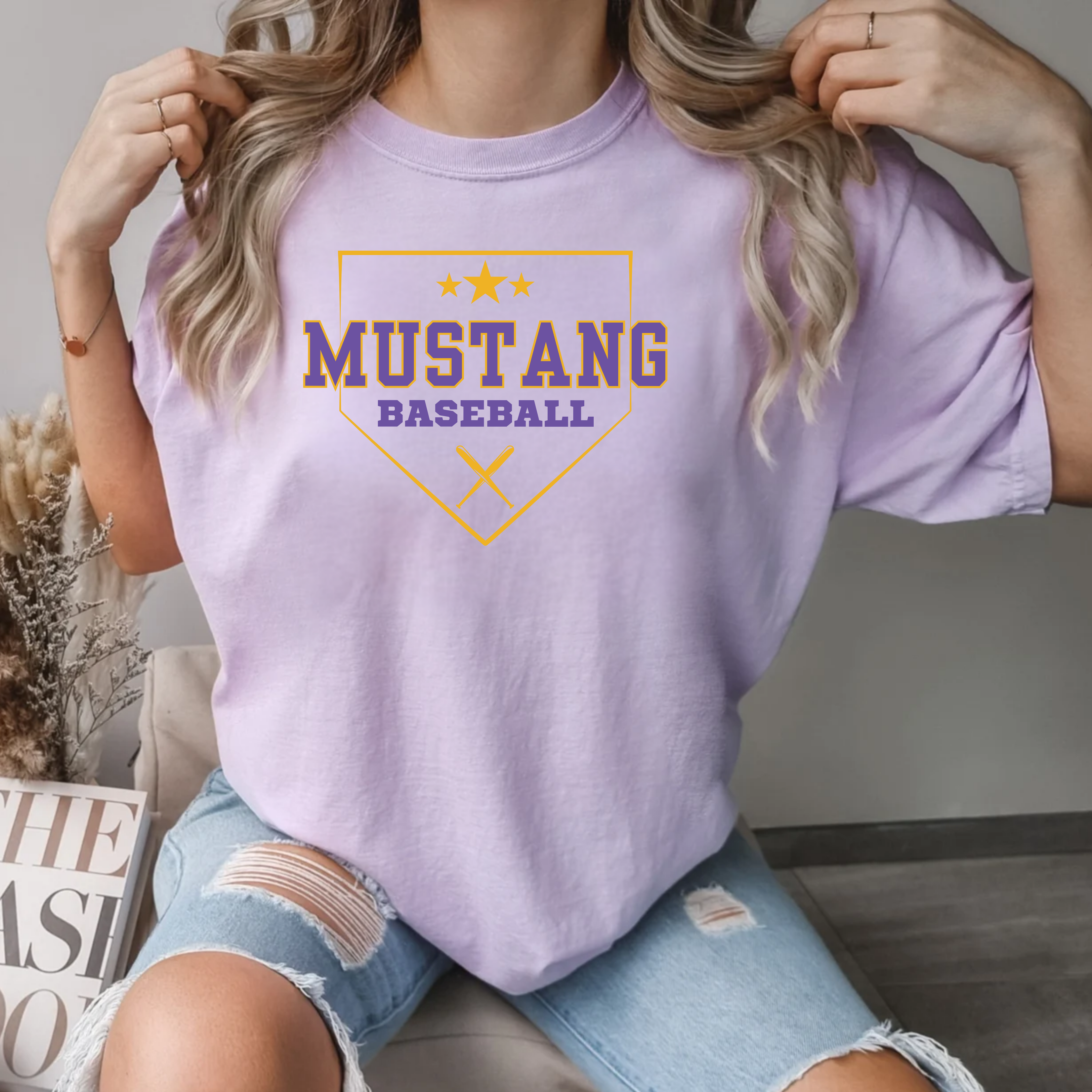 Comfort Colors Mustang Baseball Tee