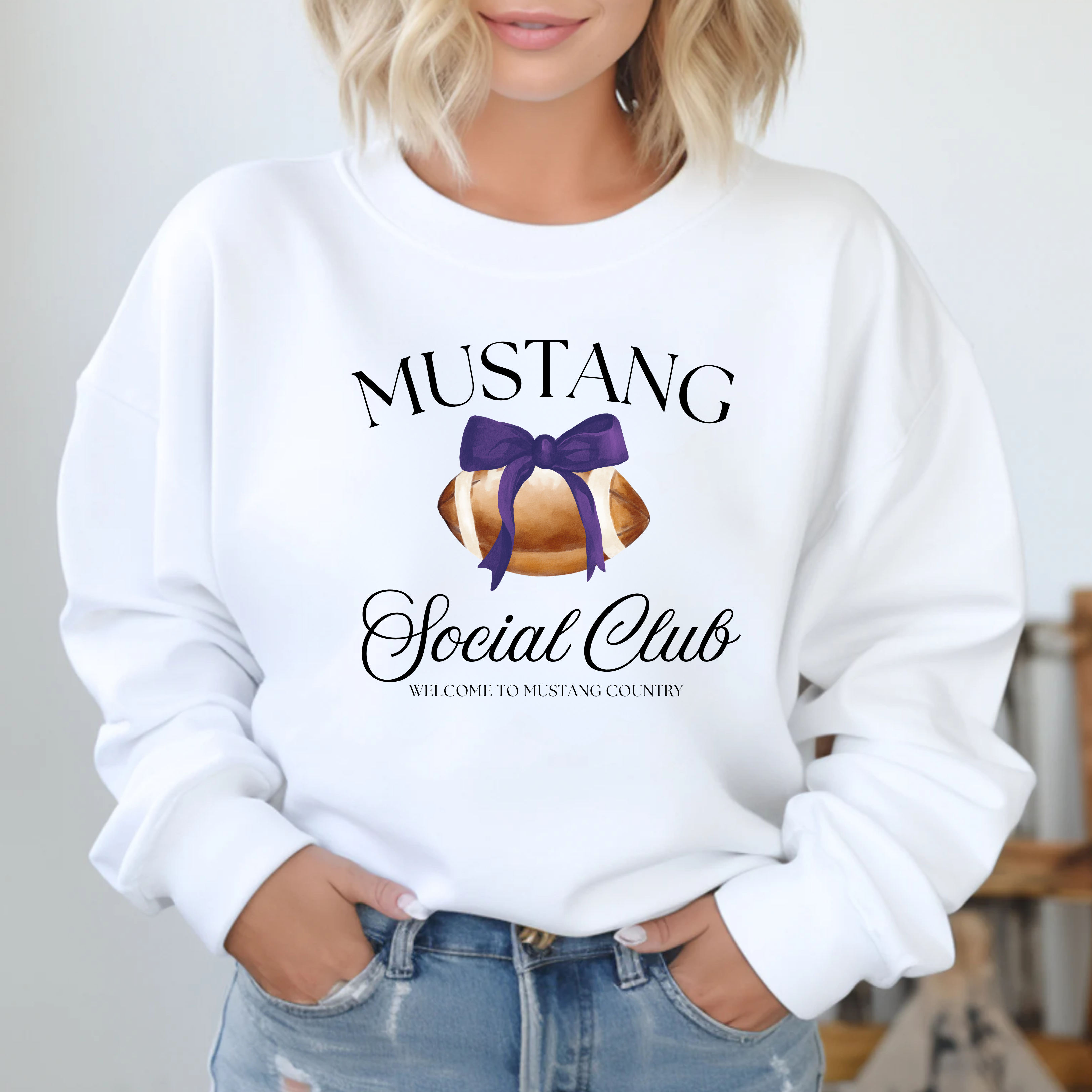 Gildan Softstyle Mustang Social Club Sweatshirt