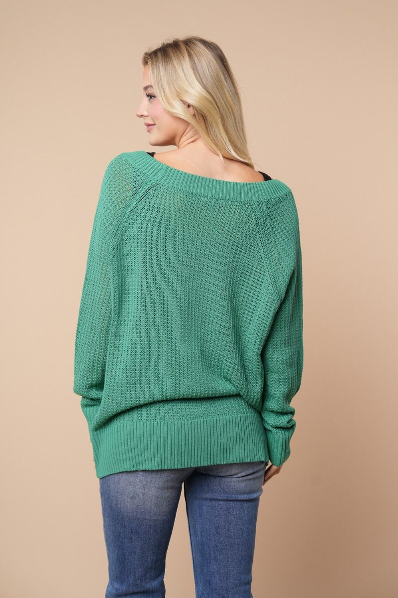 Kelly Green Button Up Cardi