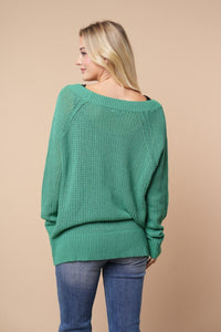 Kelly Green Button Up Cardi
