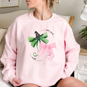 Pink Goes Good with Green Sweatshirt