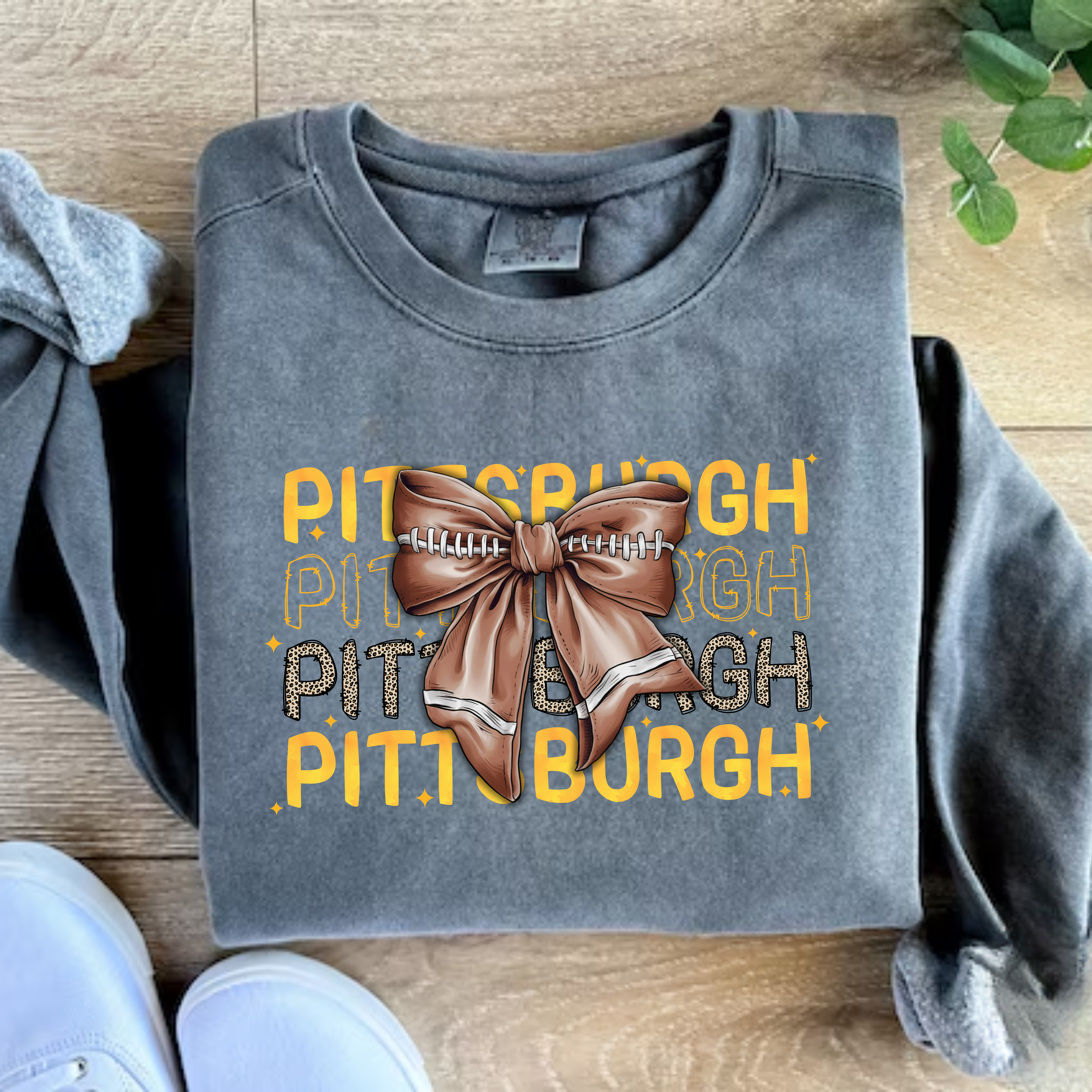 Pittsburgh Football Bow Sweatshirt