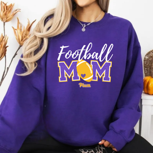 Gildan Softstyle Plum Football Mom Sweatshirt