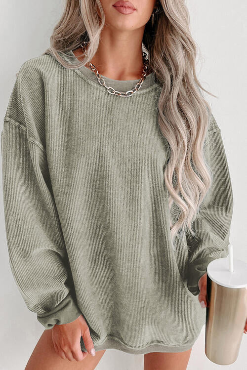 Sage Dropped Shoulder Sweatshirt