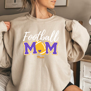 Gildan Softstyle Plum Football Mom Sweatshirt
