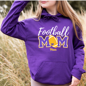 Gildan Softstyle Mustangs Football Mom Hoodie