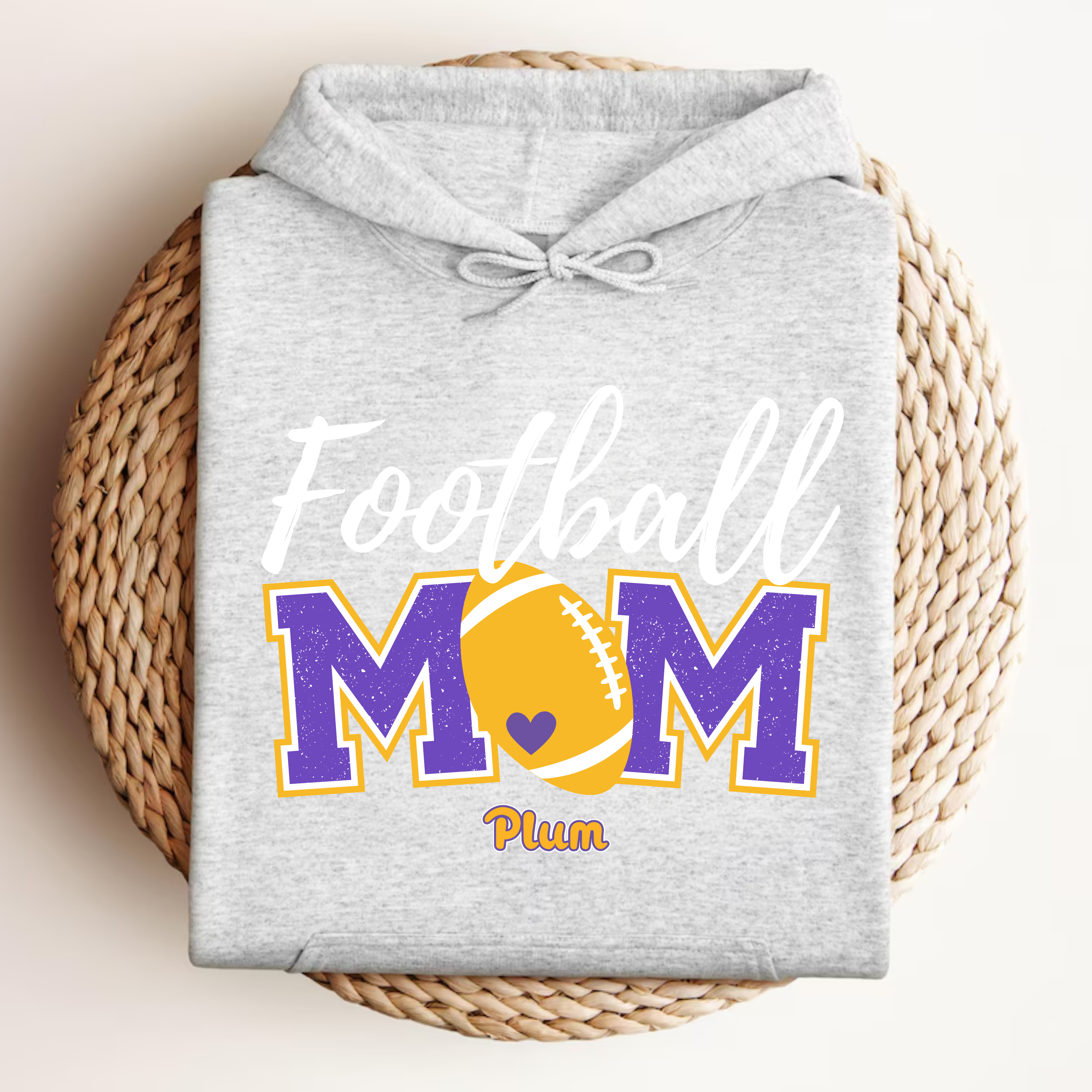 Gildan Softstyle Mustangs Football Mom Hoodie