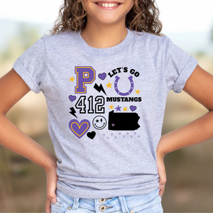 Youth Plum Preppy Pop Tee