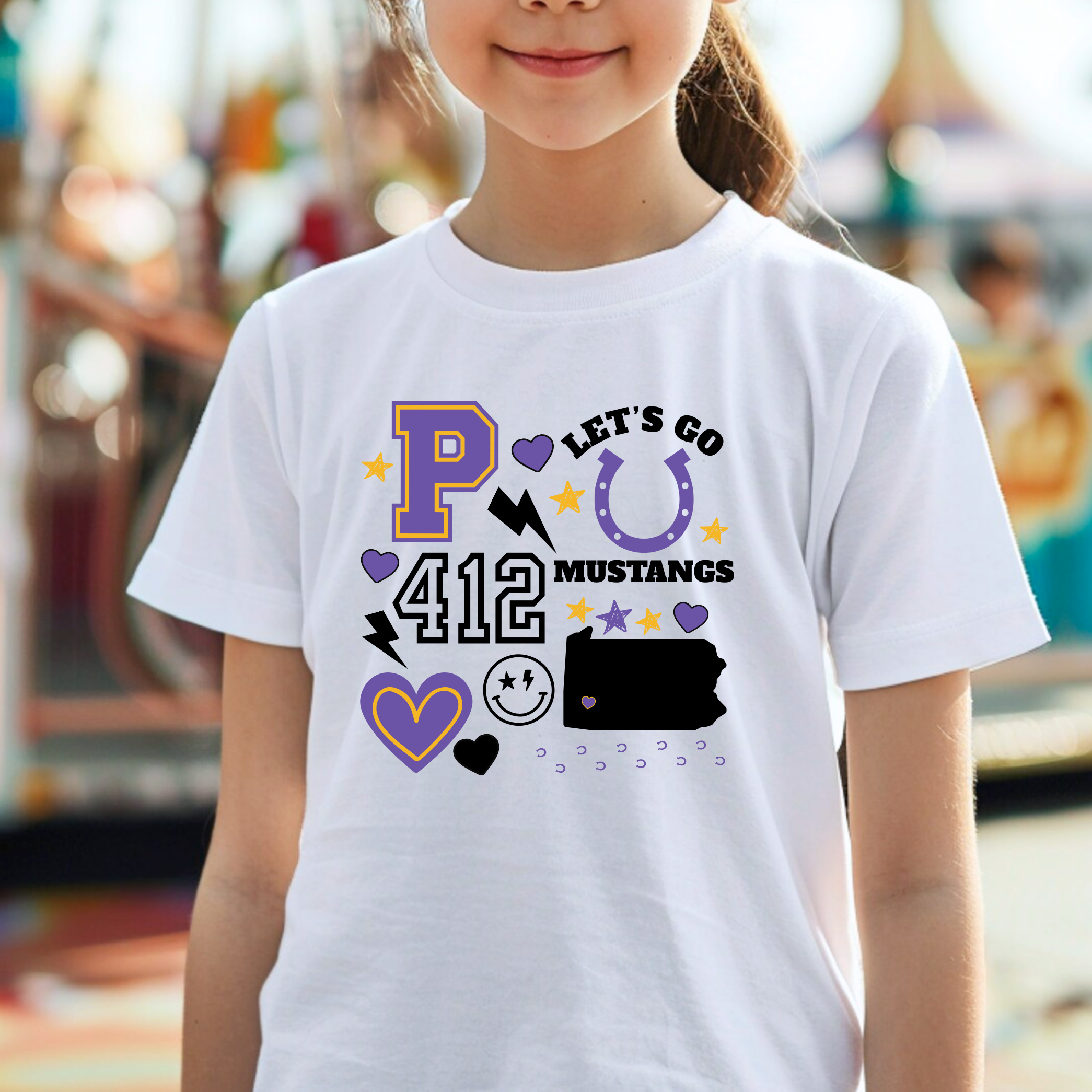 Youth Plum Preppy Pop Tee