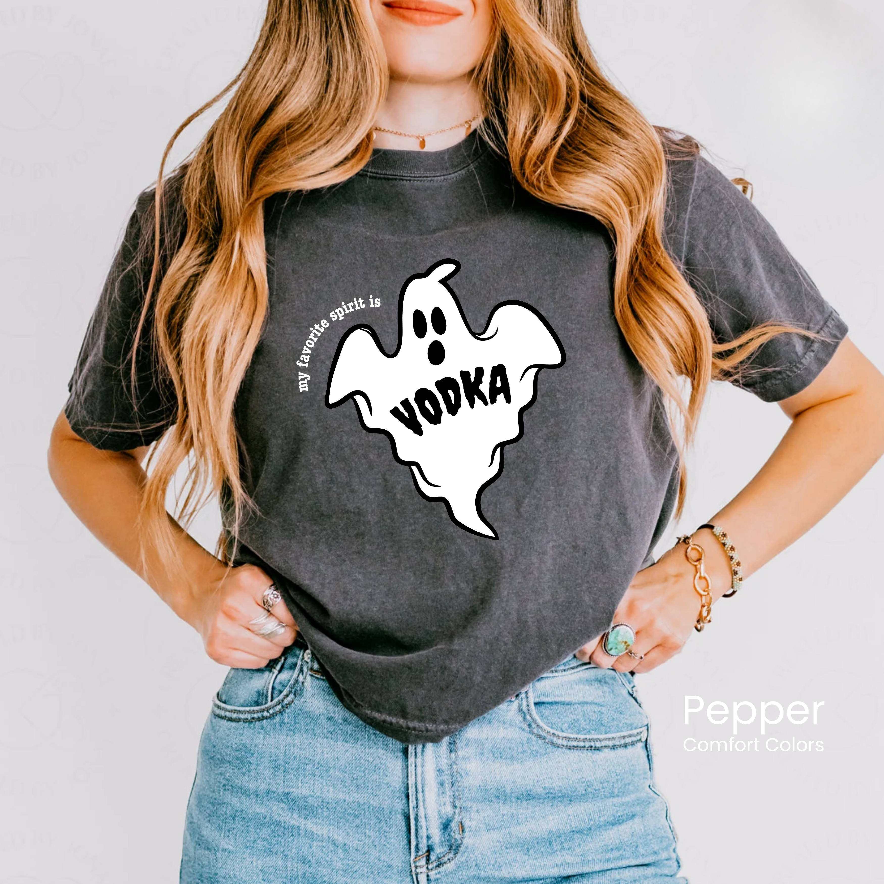 Vodka Is My Favorite Spirit Boxy Crop Tee