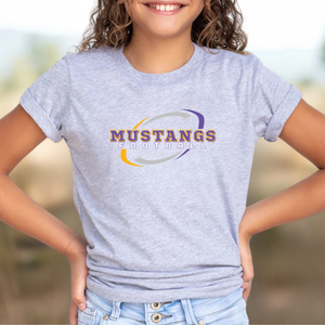 Youth Mustangs Football Swirl Tee
