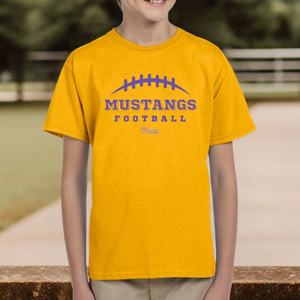 Youth Plum Mustangs Football Tee
