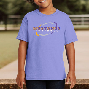 Youth Mustangs Football Swirl Tee