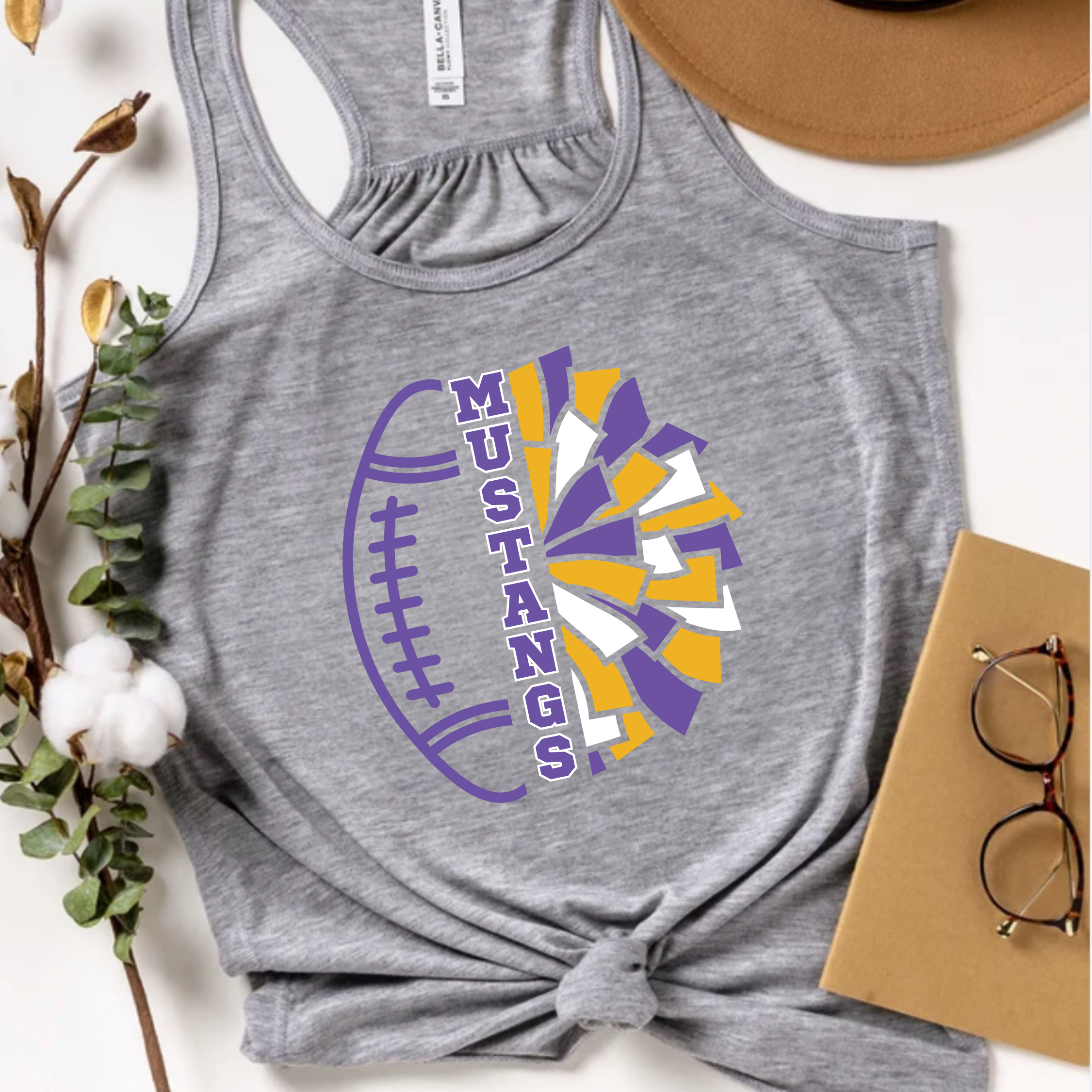 Football & Cheer Flowy Racerback Tank