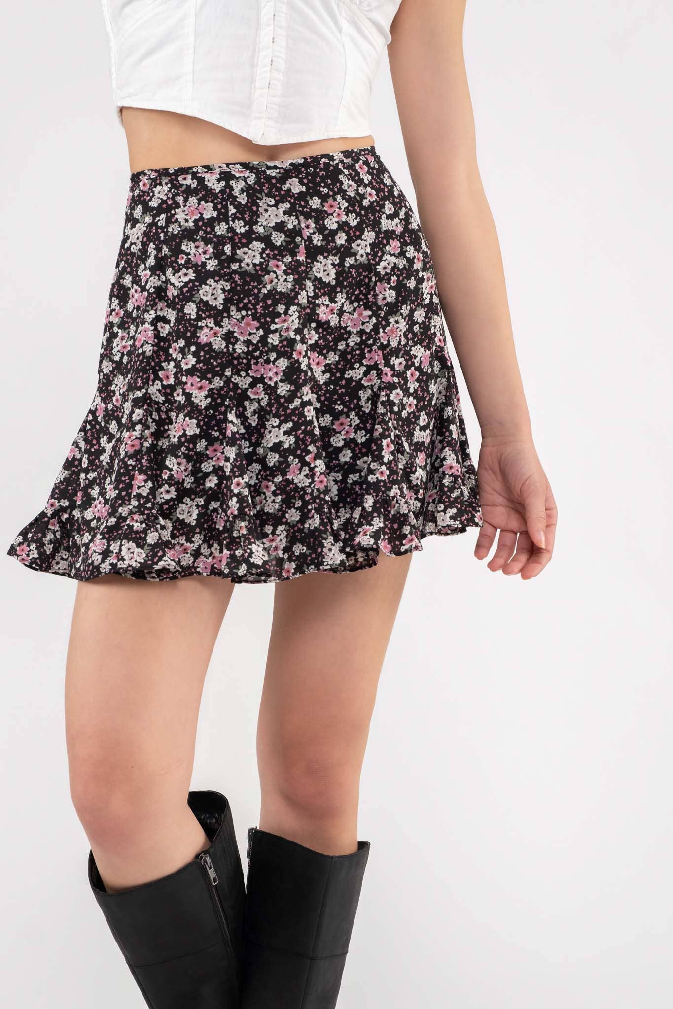 Fantastically Floral Mini Skirt