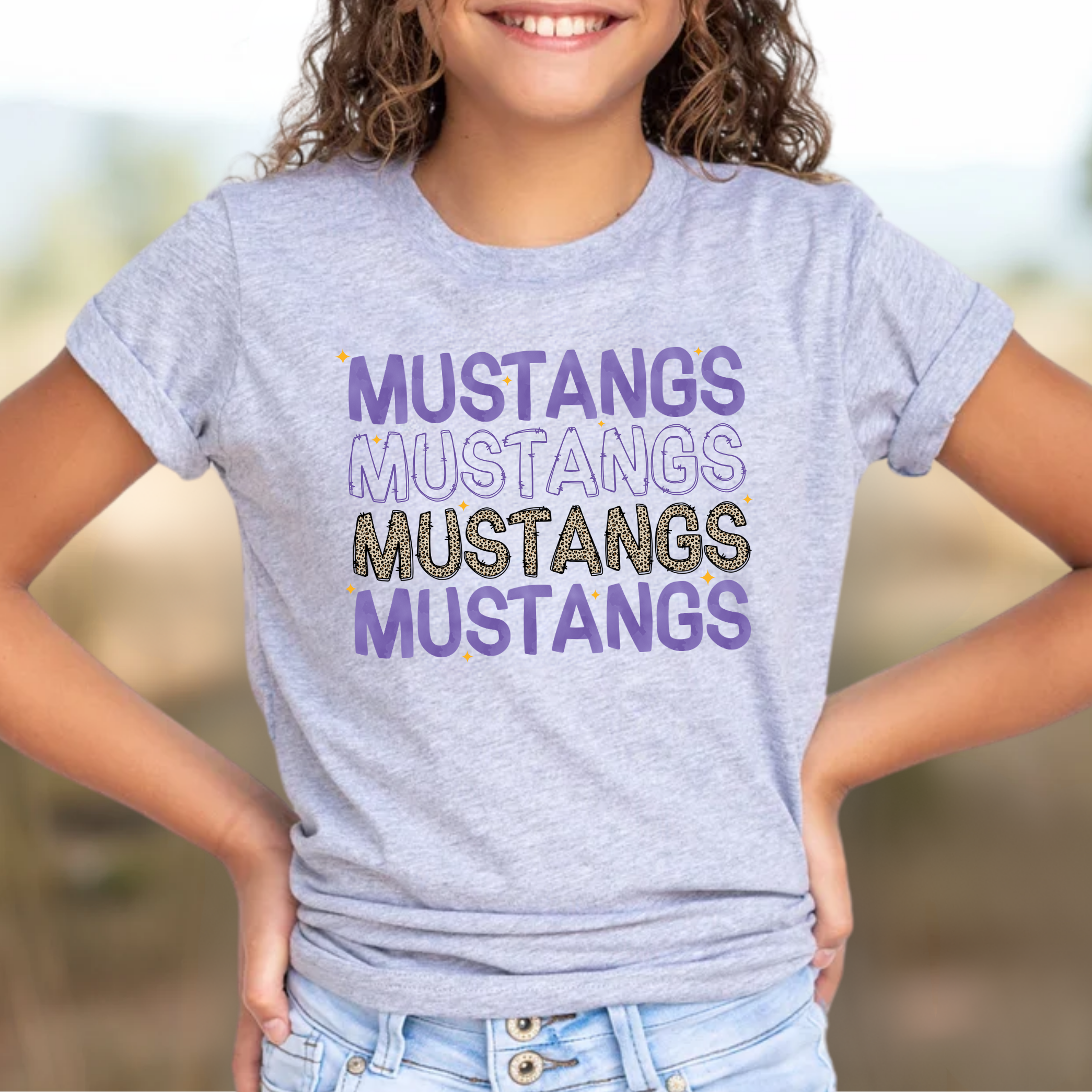 Youth Fun Mustangs Tee
