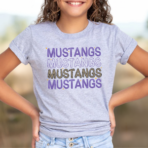 Youth Fun Mustangs Tee