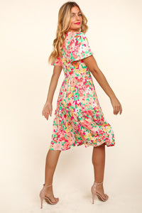 Fit & Flair Floral Midi Dress
