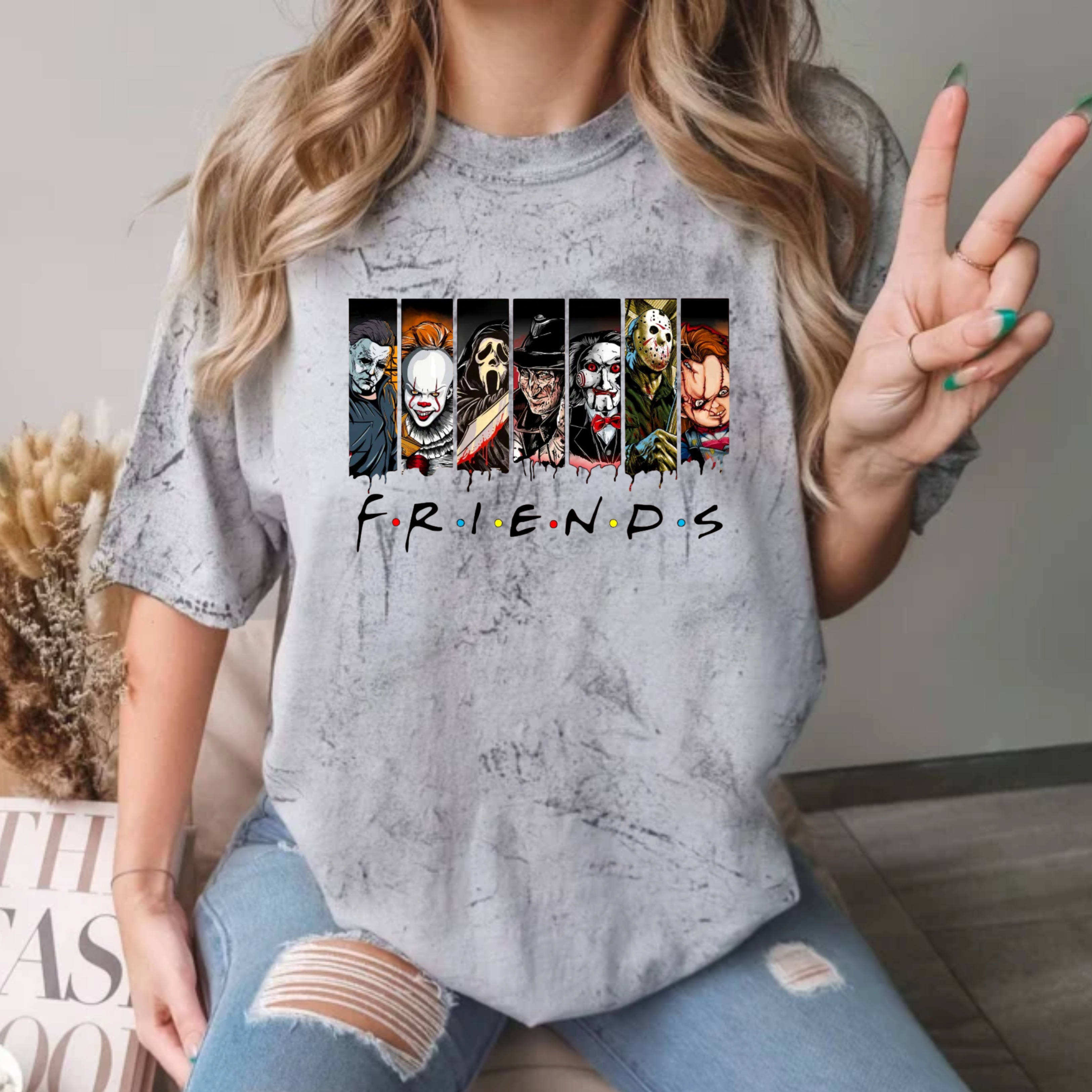 Comfort Colors Horror Friends Tee