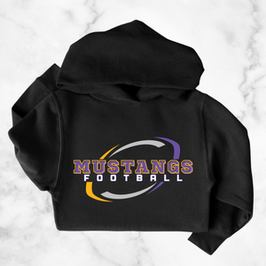 Youth Mustangs Football Swirl Hoodie