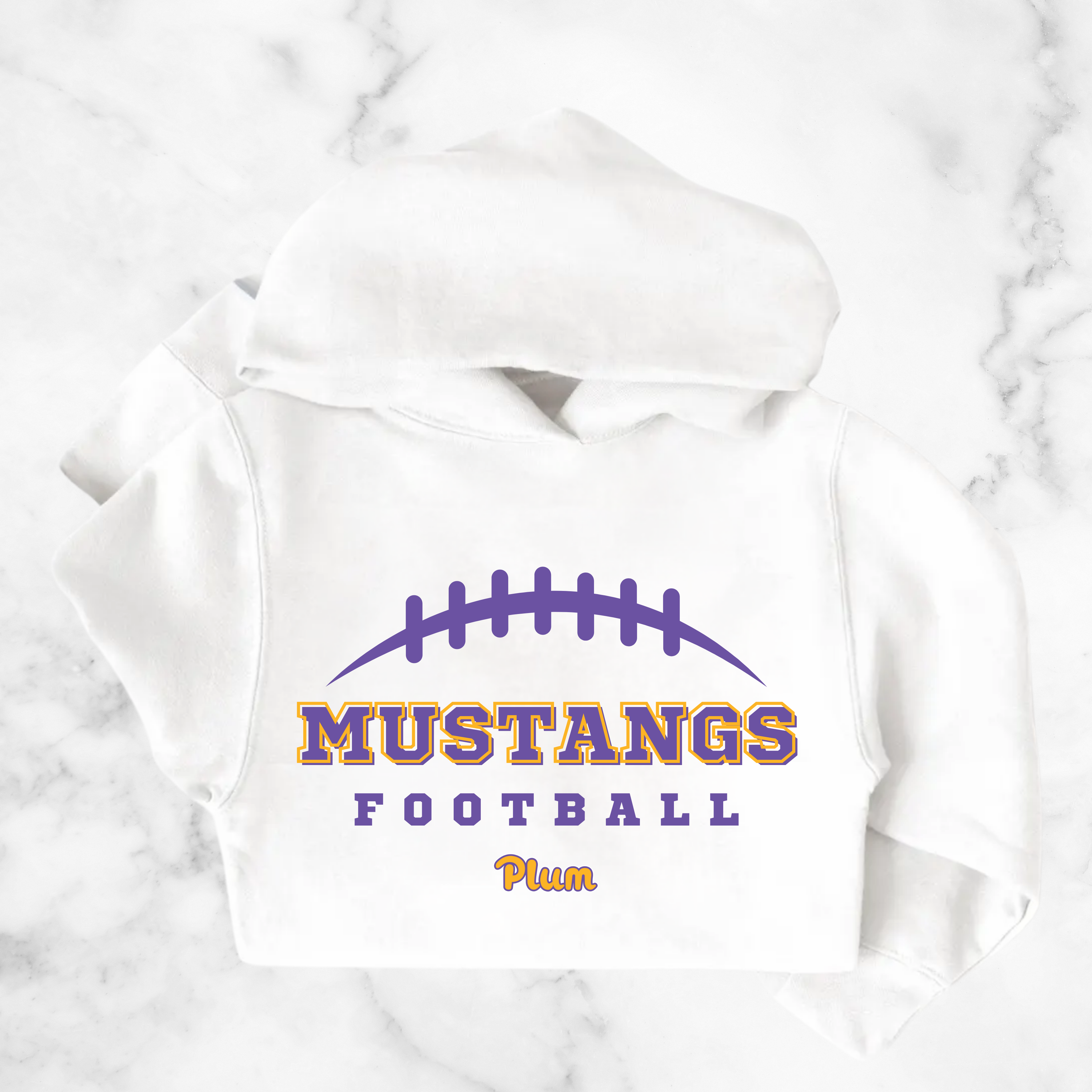 Youth Plum Mustangs Football Hoodie