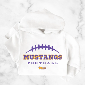 Youth Plum Mustangs Football Hoodie