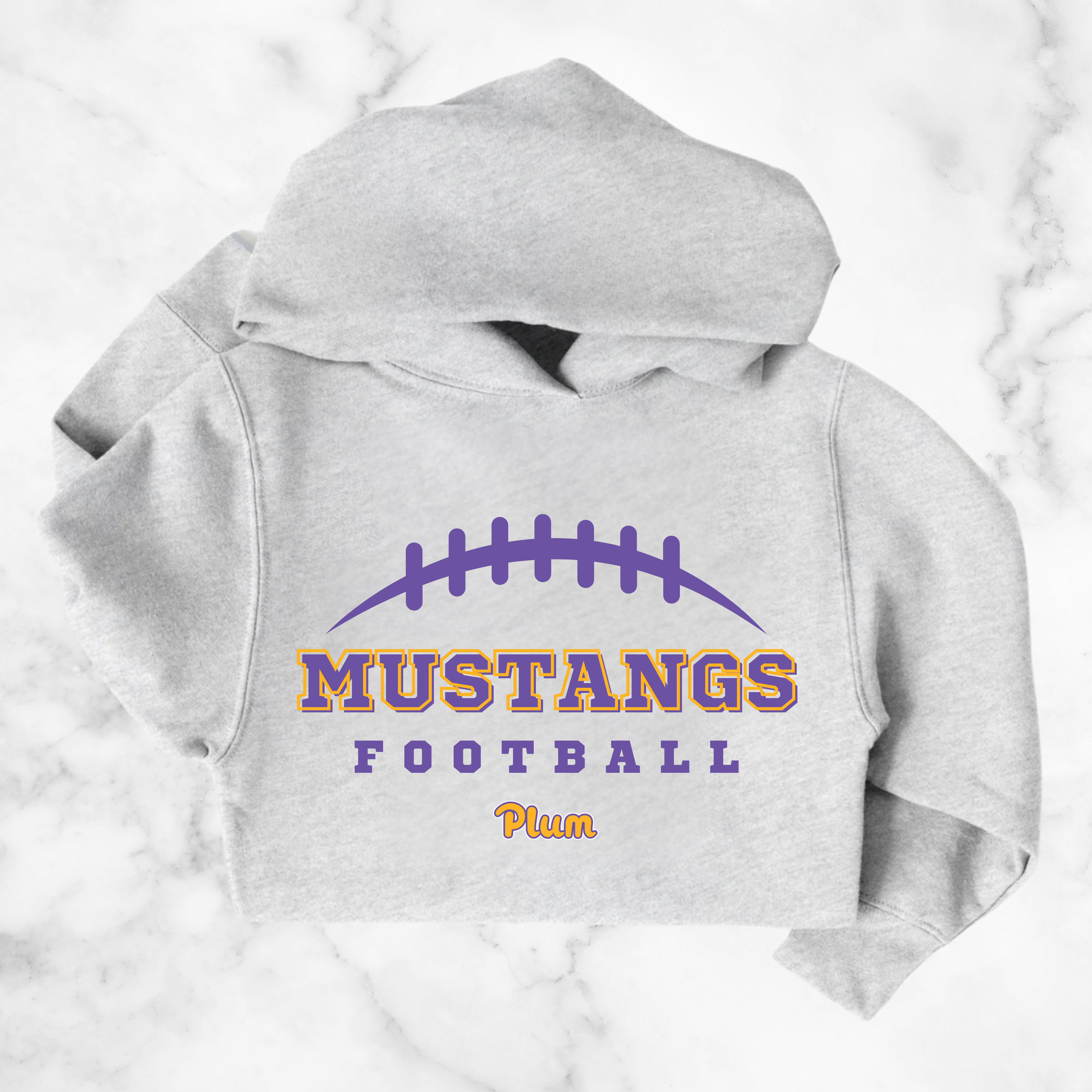 Youth Plum Mustangs Football Hoodie