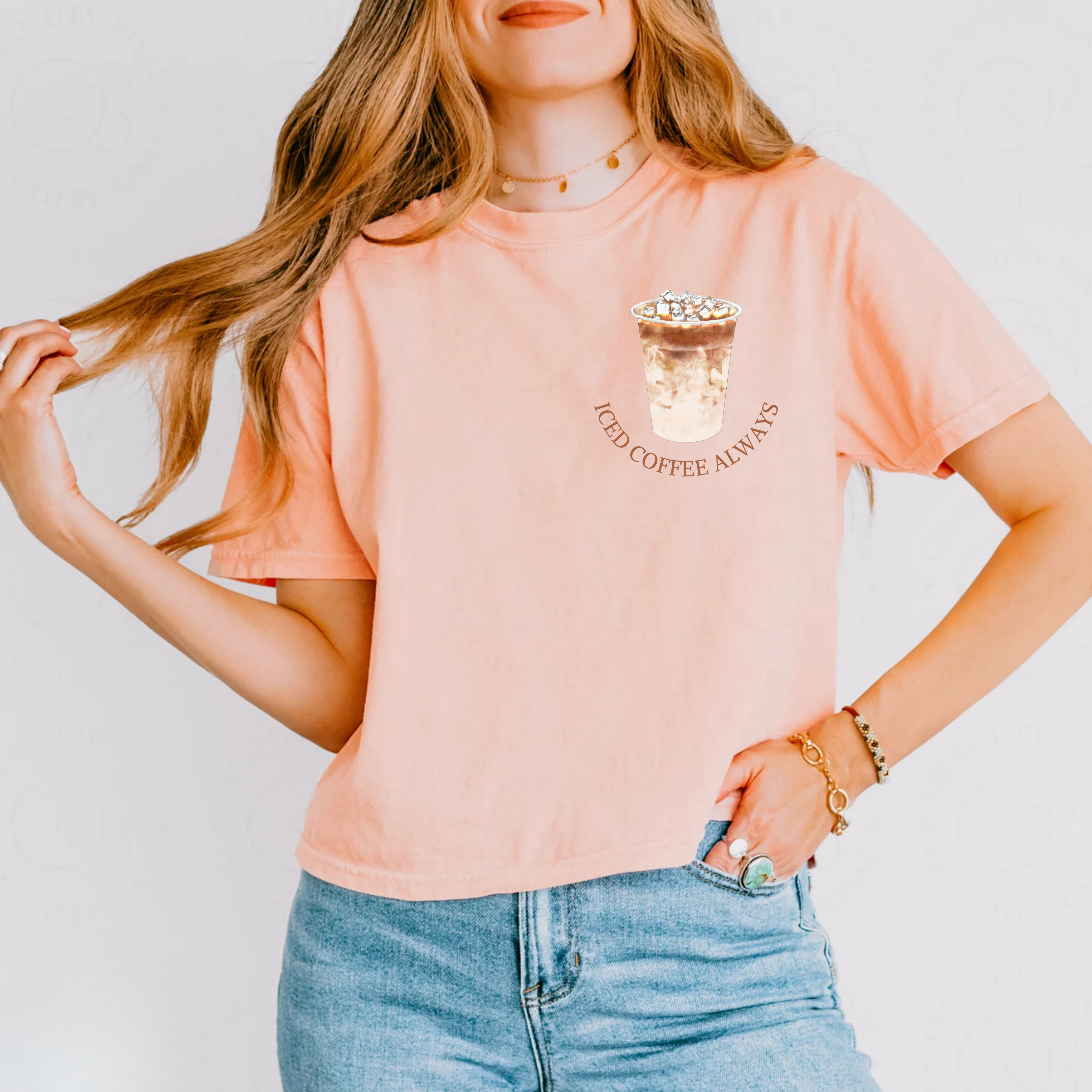 Iced Coffee Always Pocket Tee