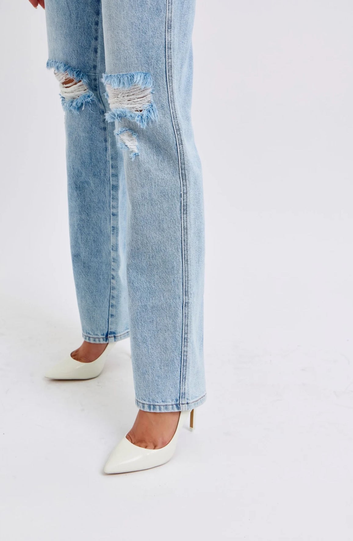 Cici High Waist Rigid Magic 90's Straight Jeans