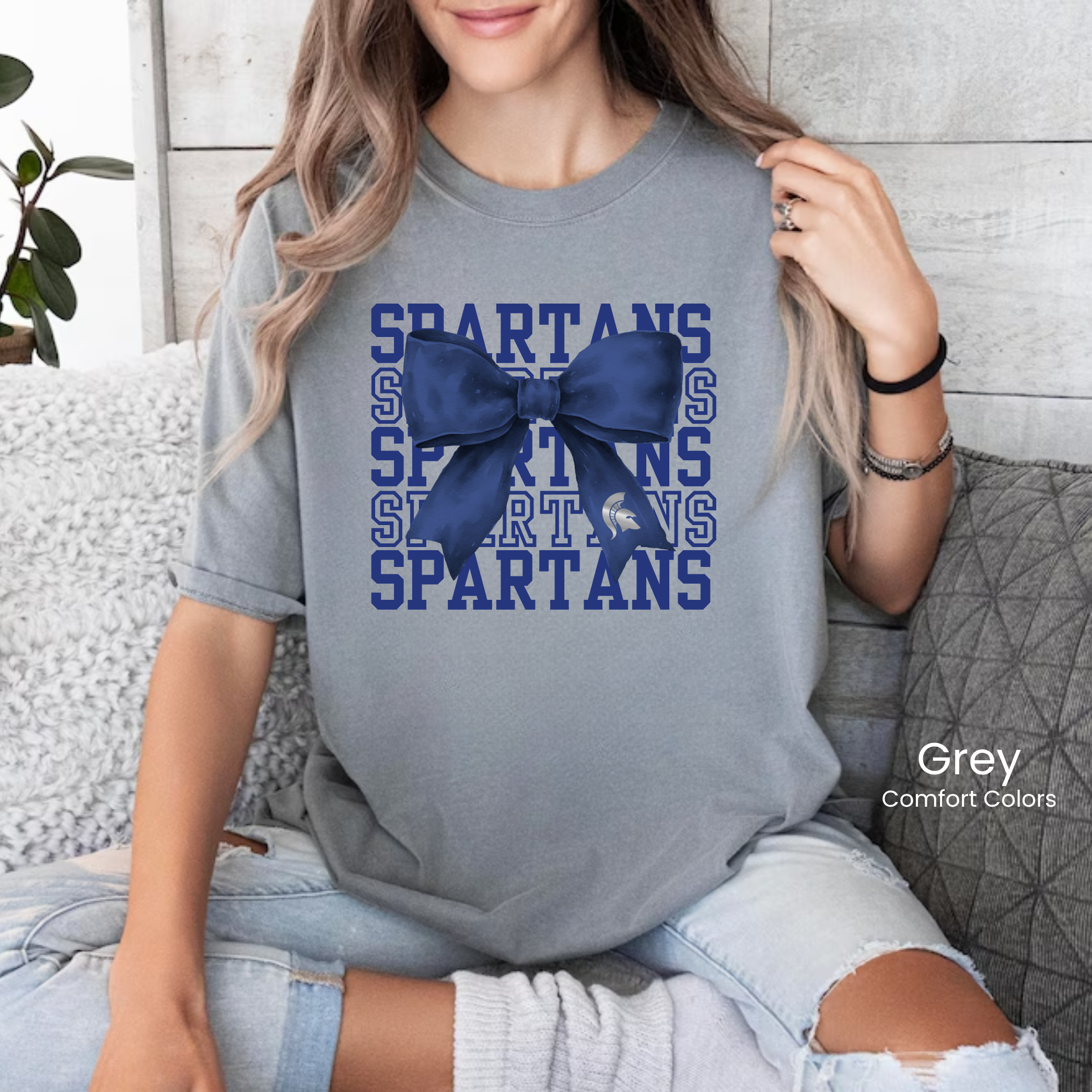 Comfort Colors Spartan Bow Tee