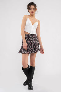 Fantastically Floral Mini Skirt