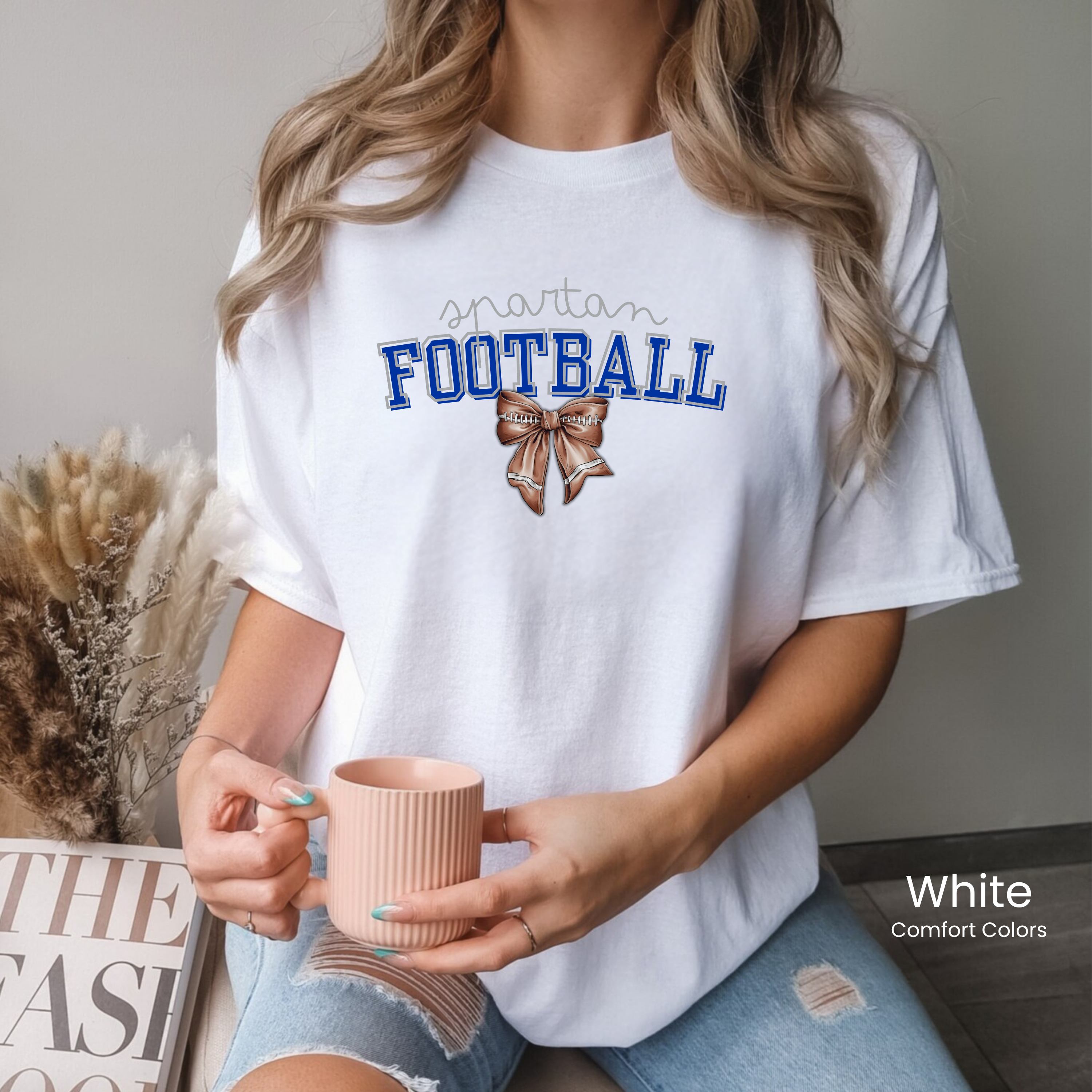 Comfort Colors Spartan Football Tee