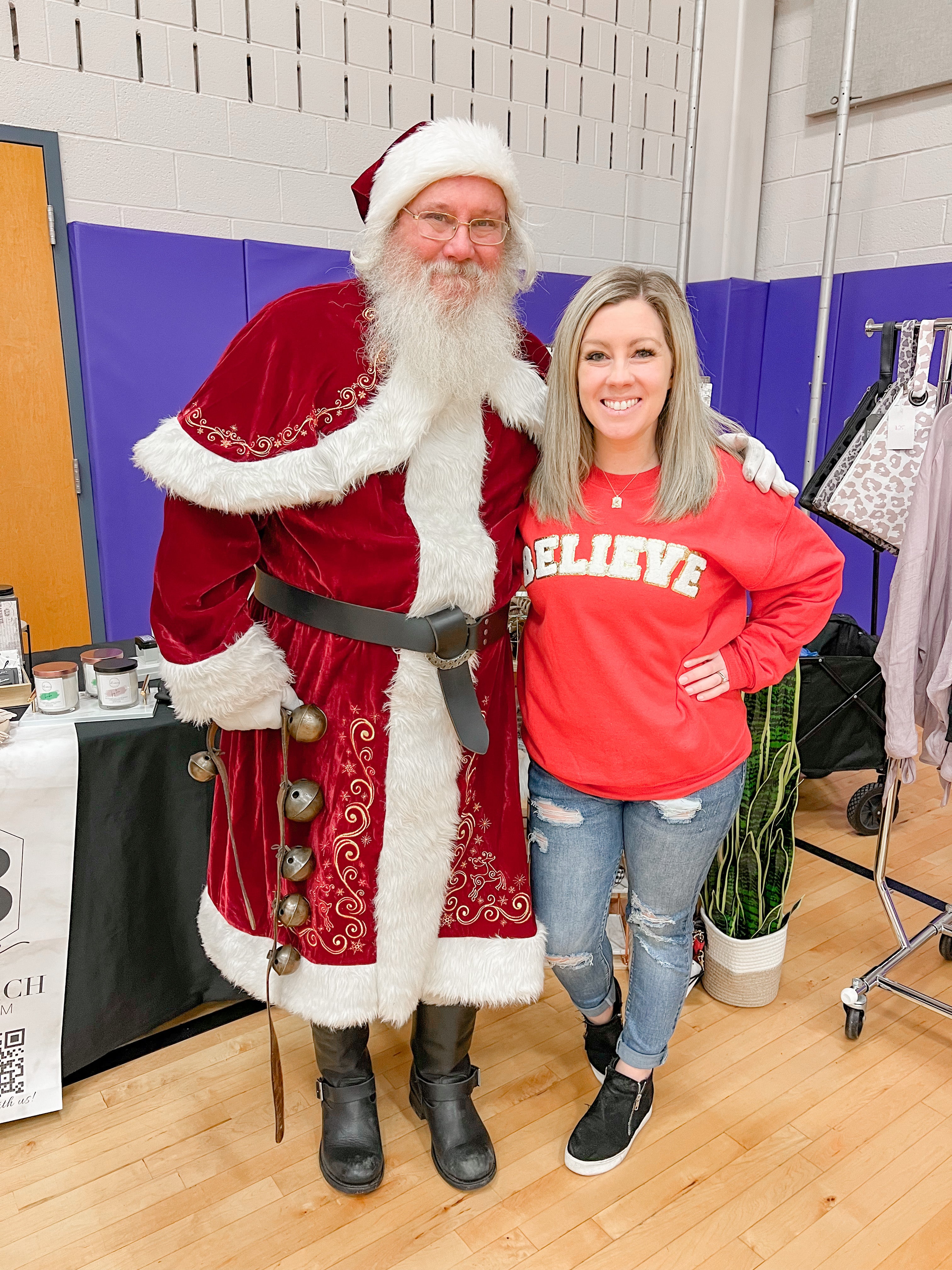 BELIEVE Chenille Patch Sweatshirt