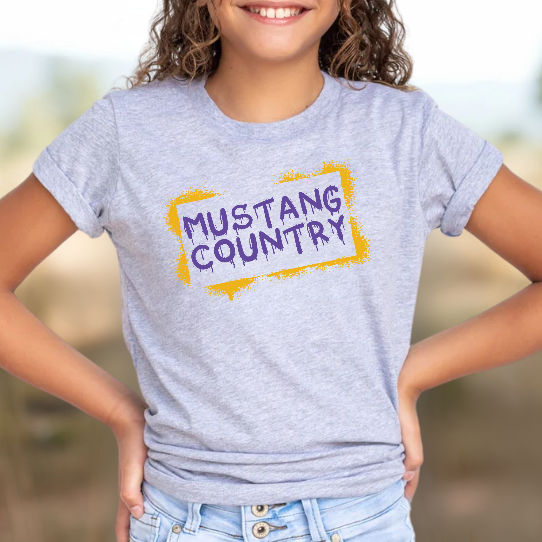 Youth Mustang Country Graffiti Tee