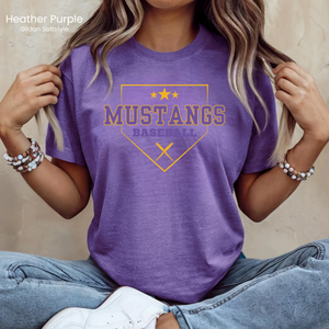 Gildan Softstyle Mustangs Baseball Tee