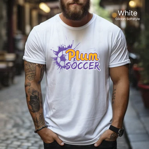 Plum Soccer Splat Tee