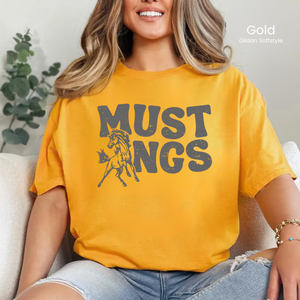 Gildan Softstyle Grey Groovy Mustangs Tee