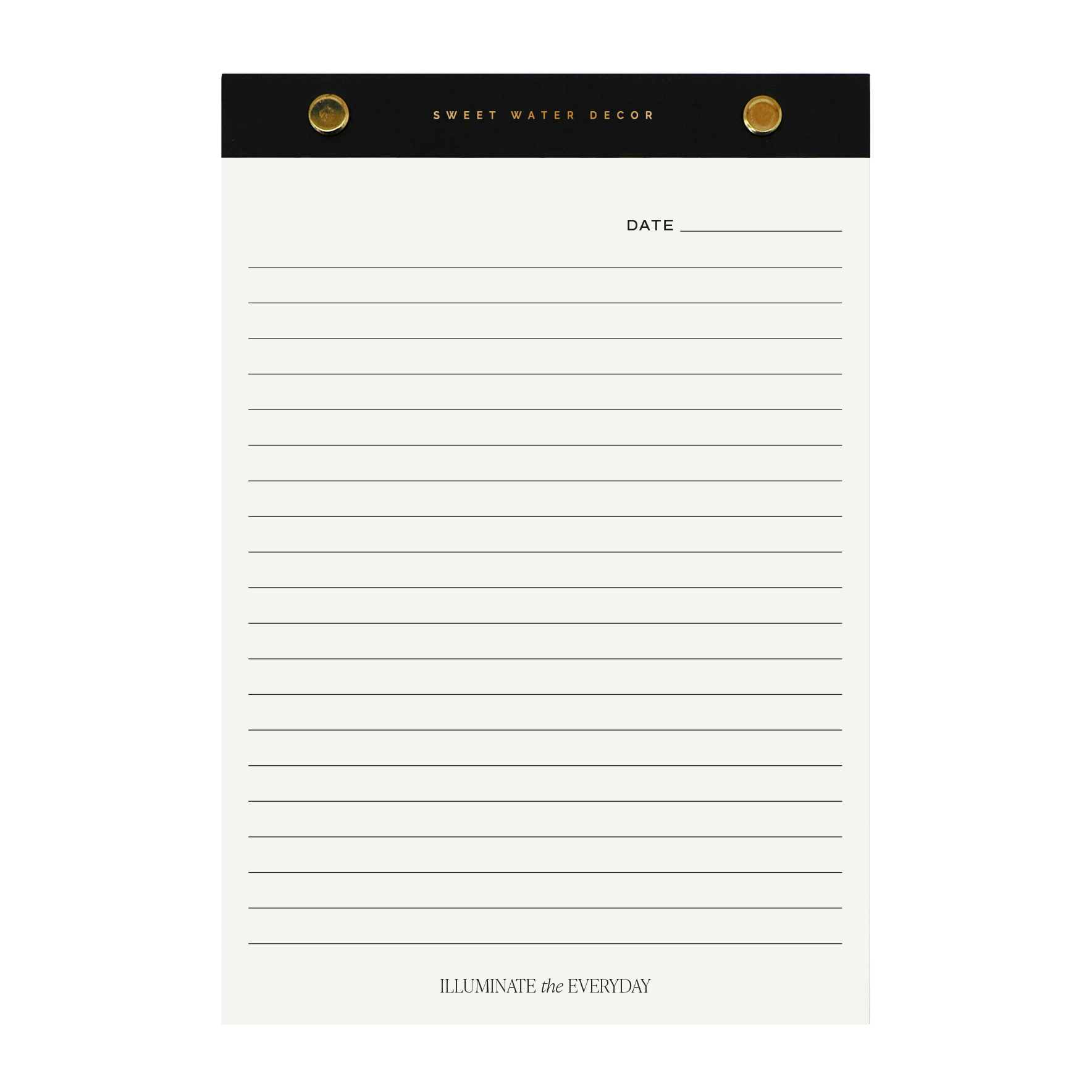 Gold Rivet Basic Notepad