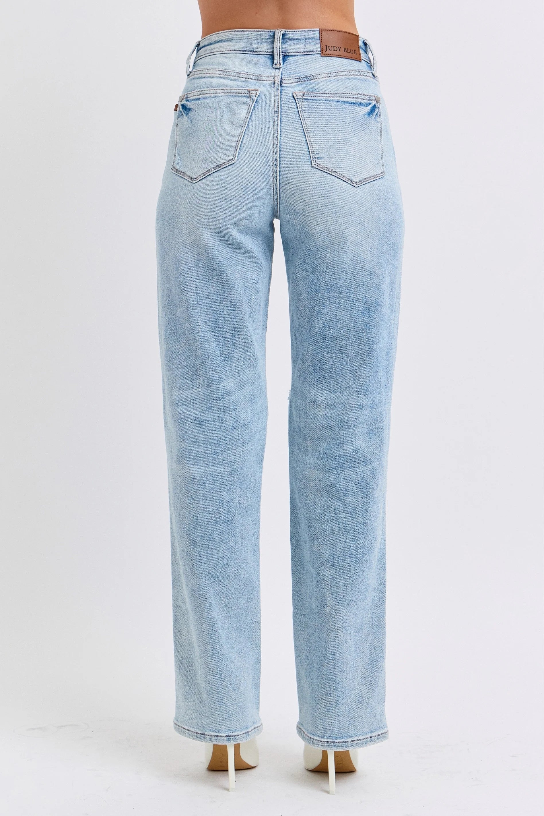 Cici High Waist Rigid Magic 90's Straight Jeans