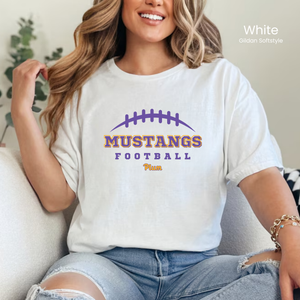 Gildan Softstyle Plum Mustangs Football Tee